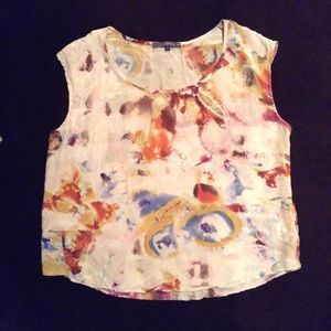 Matty M Watercolor Marble Print Top